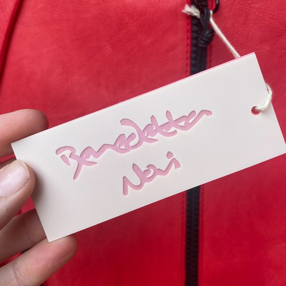 NEW with TAGS Benedetta Novi Red Leather Jacket - Picture 2 of 7